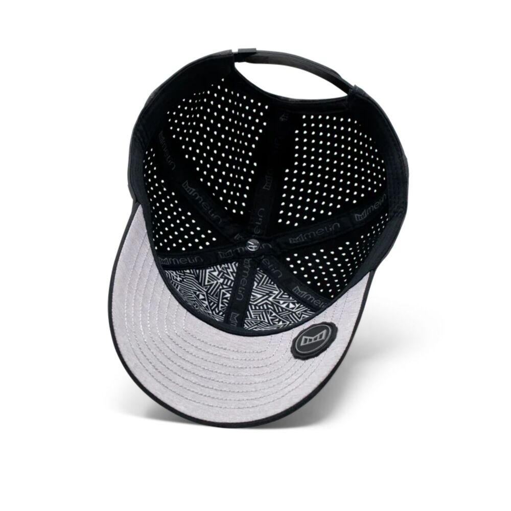 Melin A-Game Hydro Black Camo Performance Snapback Besom Pocket Men's OS - Picture 11 of 11